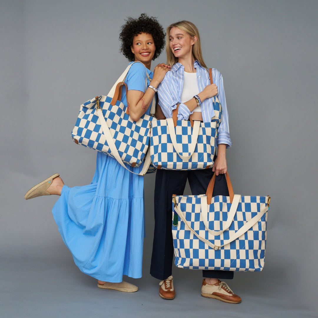Commuter Bag - Chambray Checker