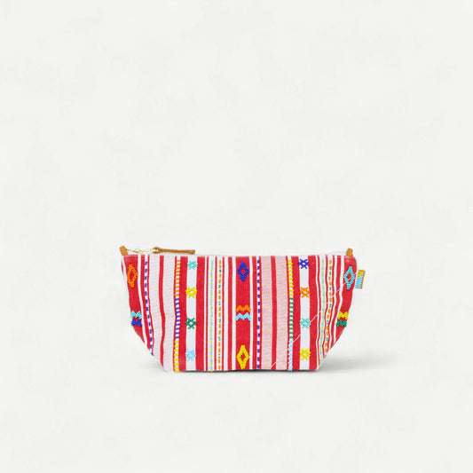 Large Convertible Pouch - Fez Beaded Stripe