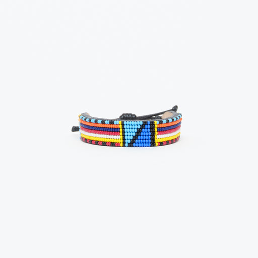 Maroon/Navy Stripe Bracelet