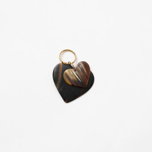 Double Heart Keychain
