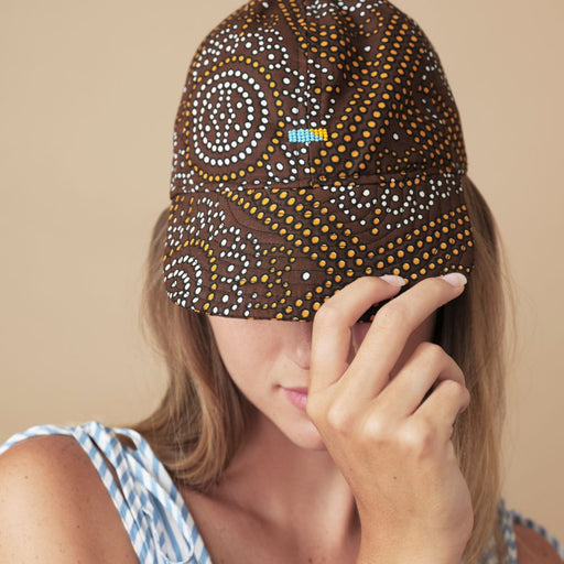 Soft Cap - Brown Dot lifestyle image