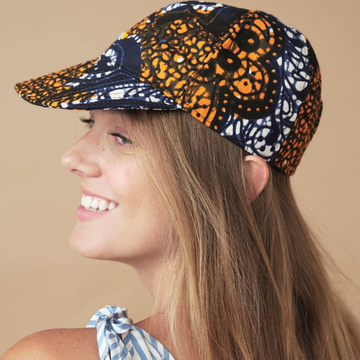 FINAL SALE: Soft Cap - Blue/Yellow lifestyle image