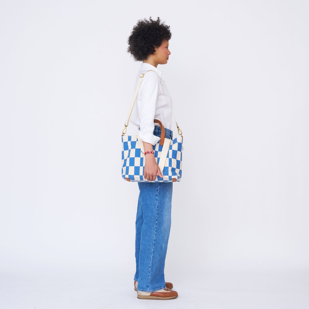 Commuter Bag - Chambray Checker