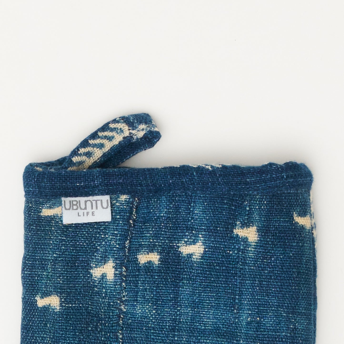 African Indigo Cloth Apron #04