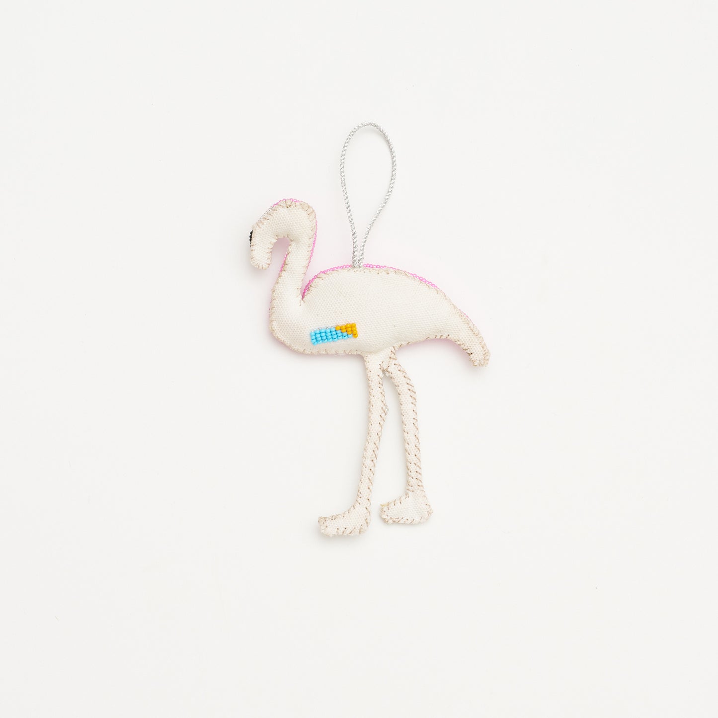 Beaded Ornament - Flamingo