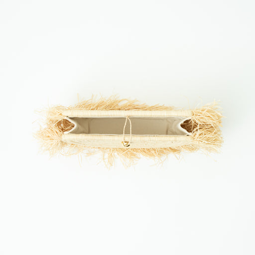 Clutch Bag - Raffia - Natural lifestyle image