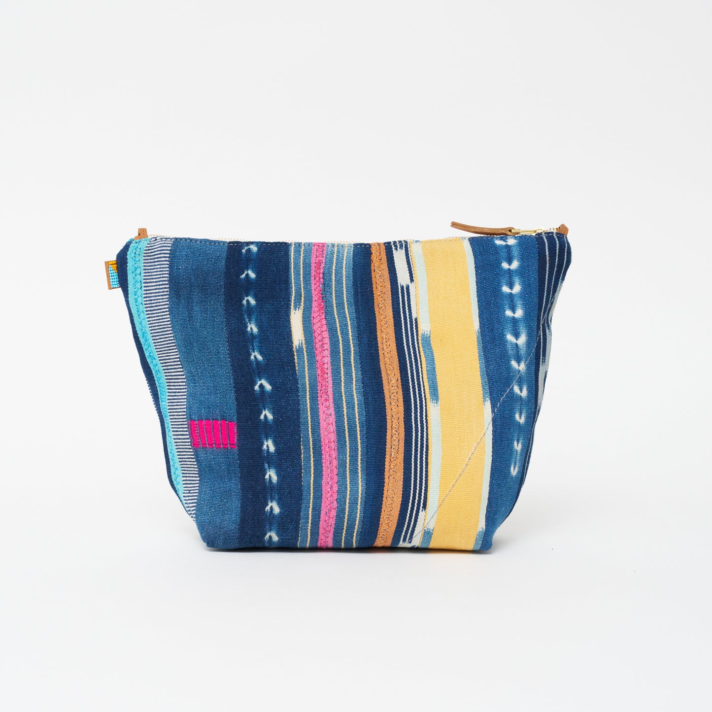 Jumbo Convertible Pouch - African Baule Cloth #01