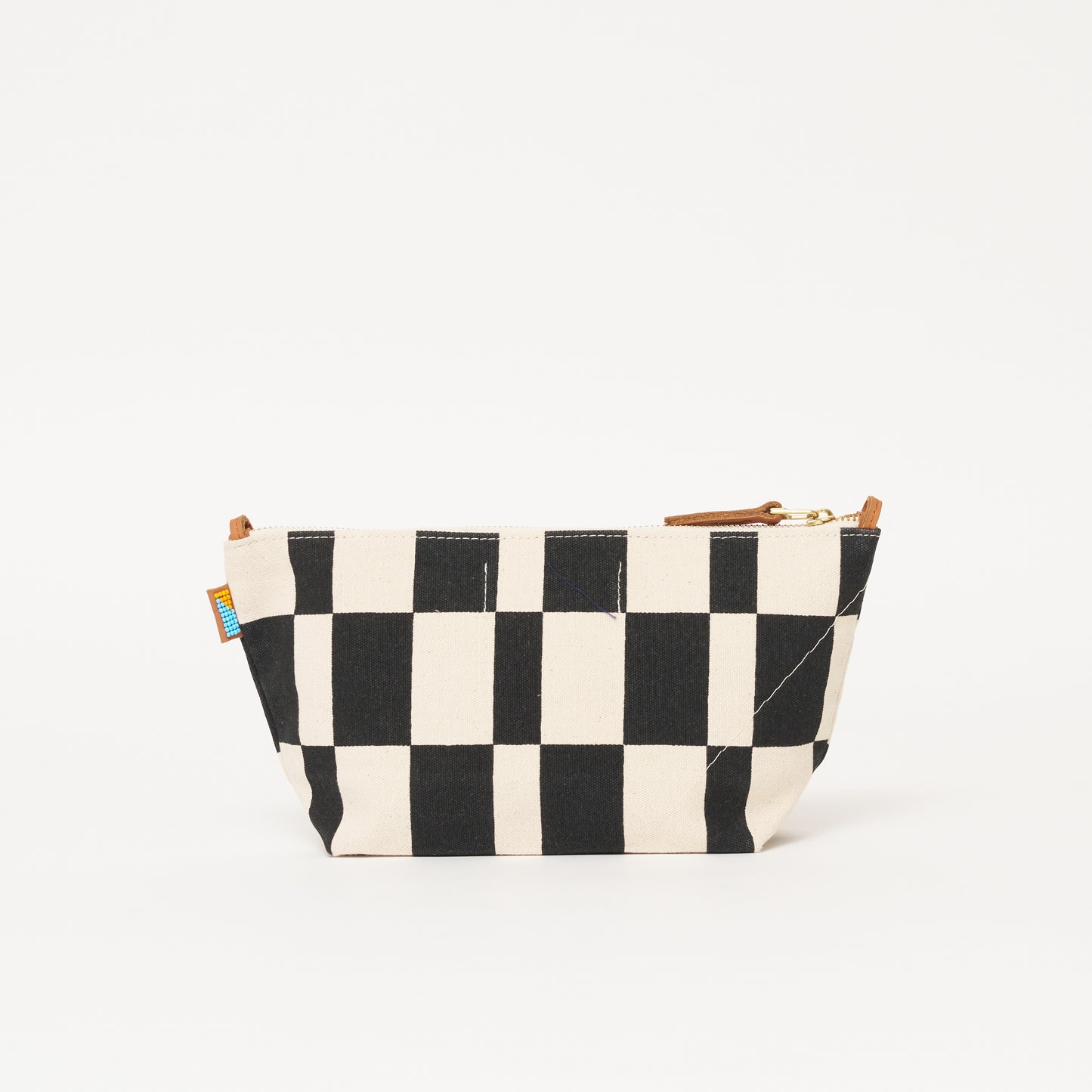 Large Convertible Pouch - Black Checker