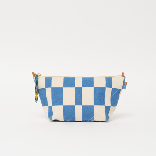 Large Convertible Pouch - Chambray Checker
