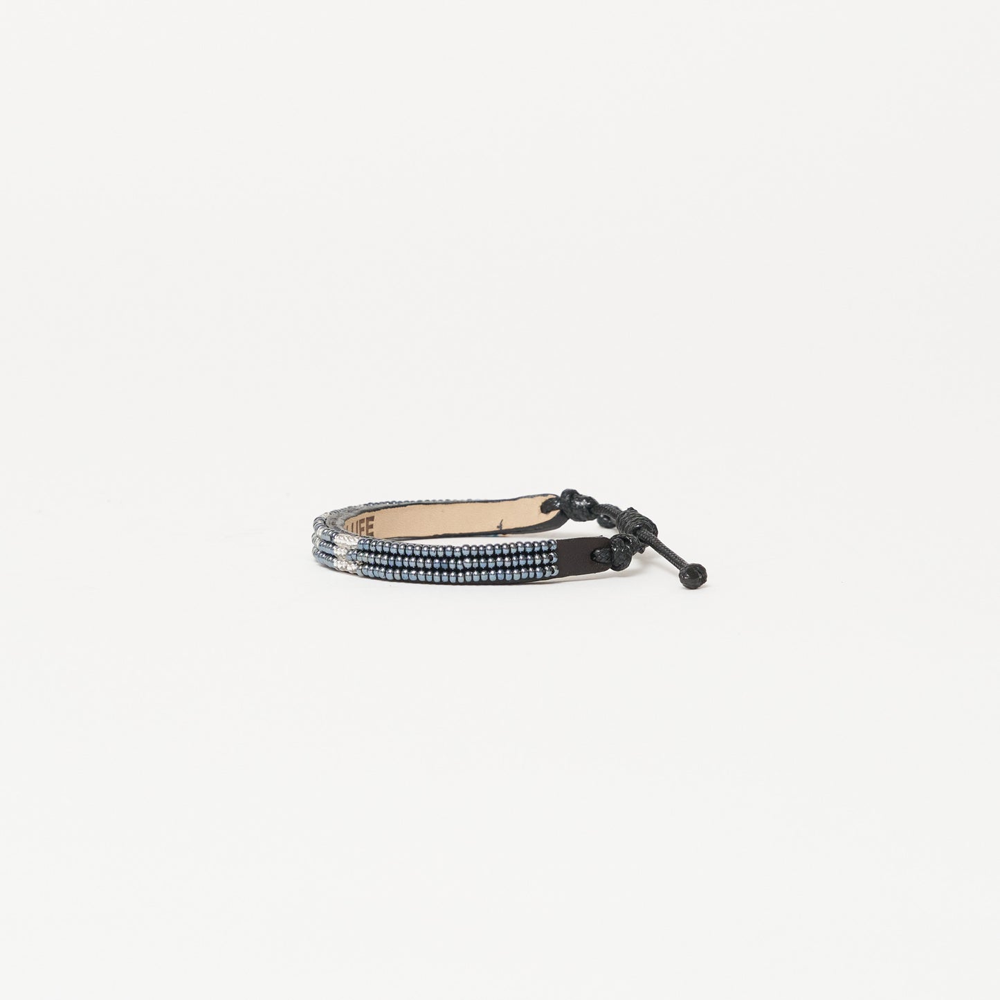 Skinny LOVE Bracelet - Gunmetal/Silver