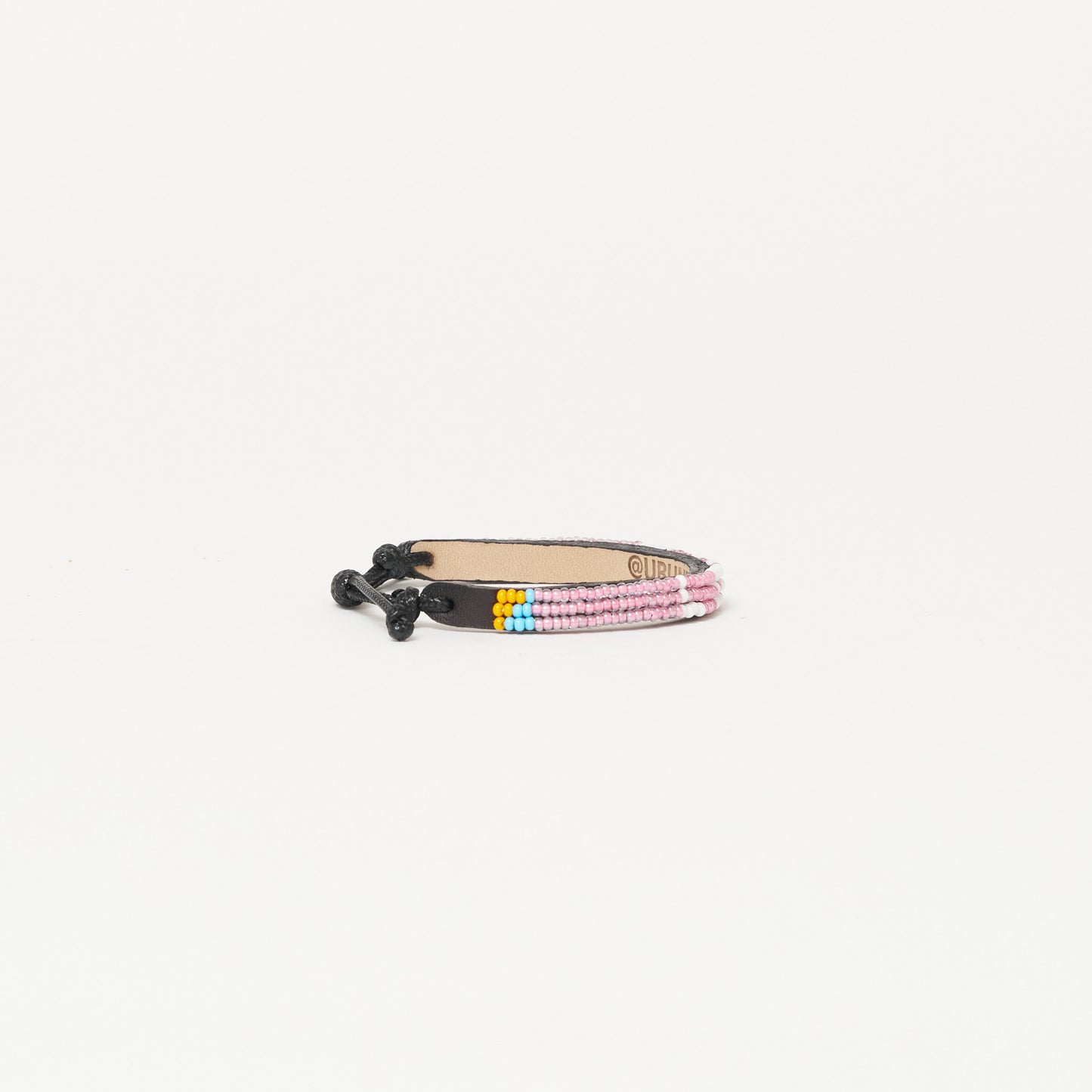 Skinny LOVE Bracelet - Pearly Pink/White