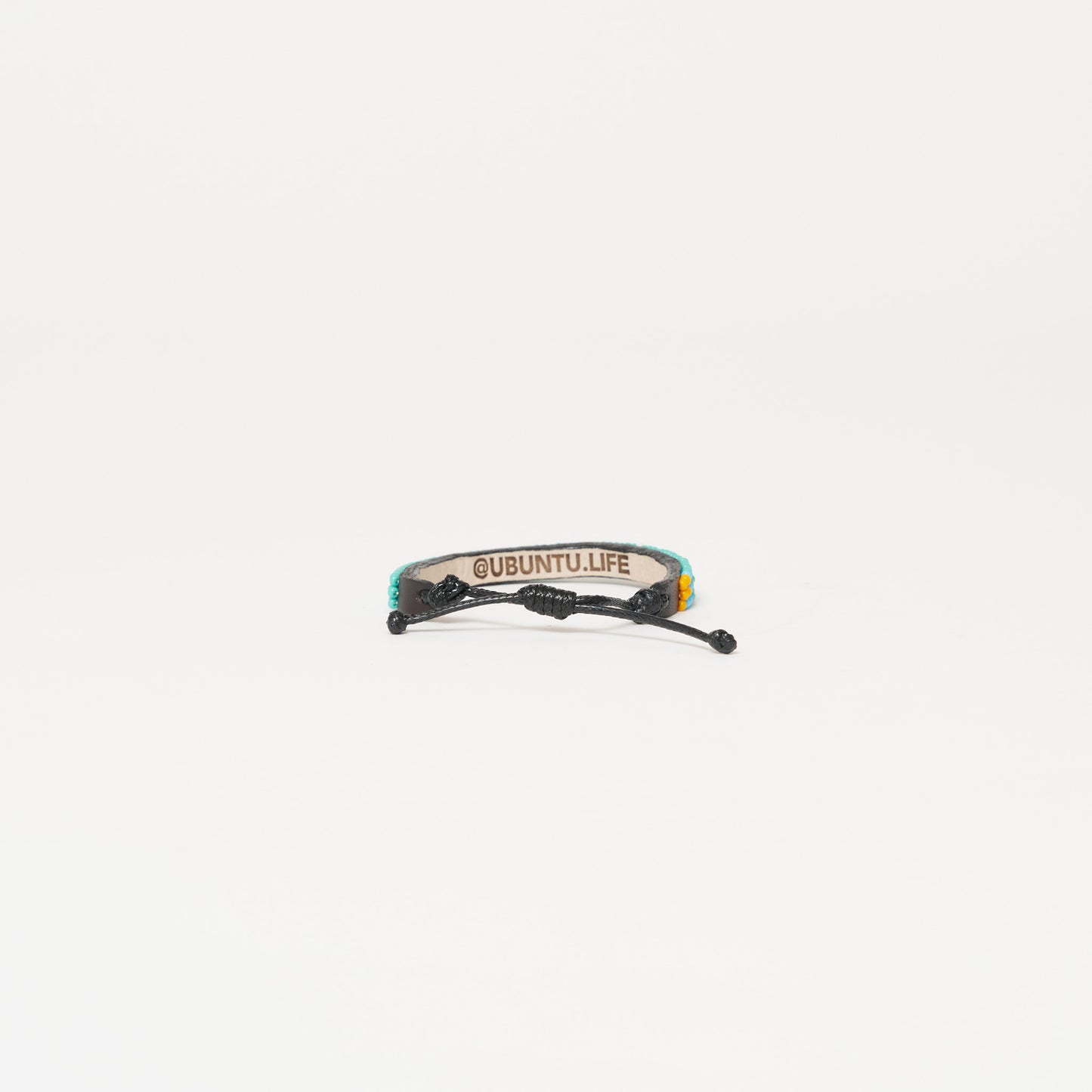 Skinny LOVE Bracelet - Aqua/White
