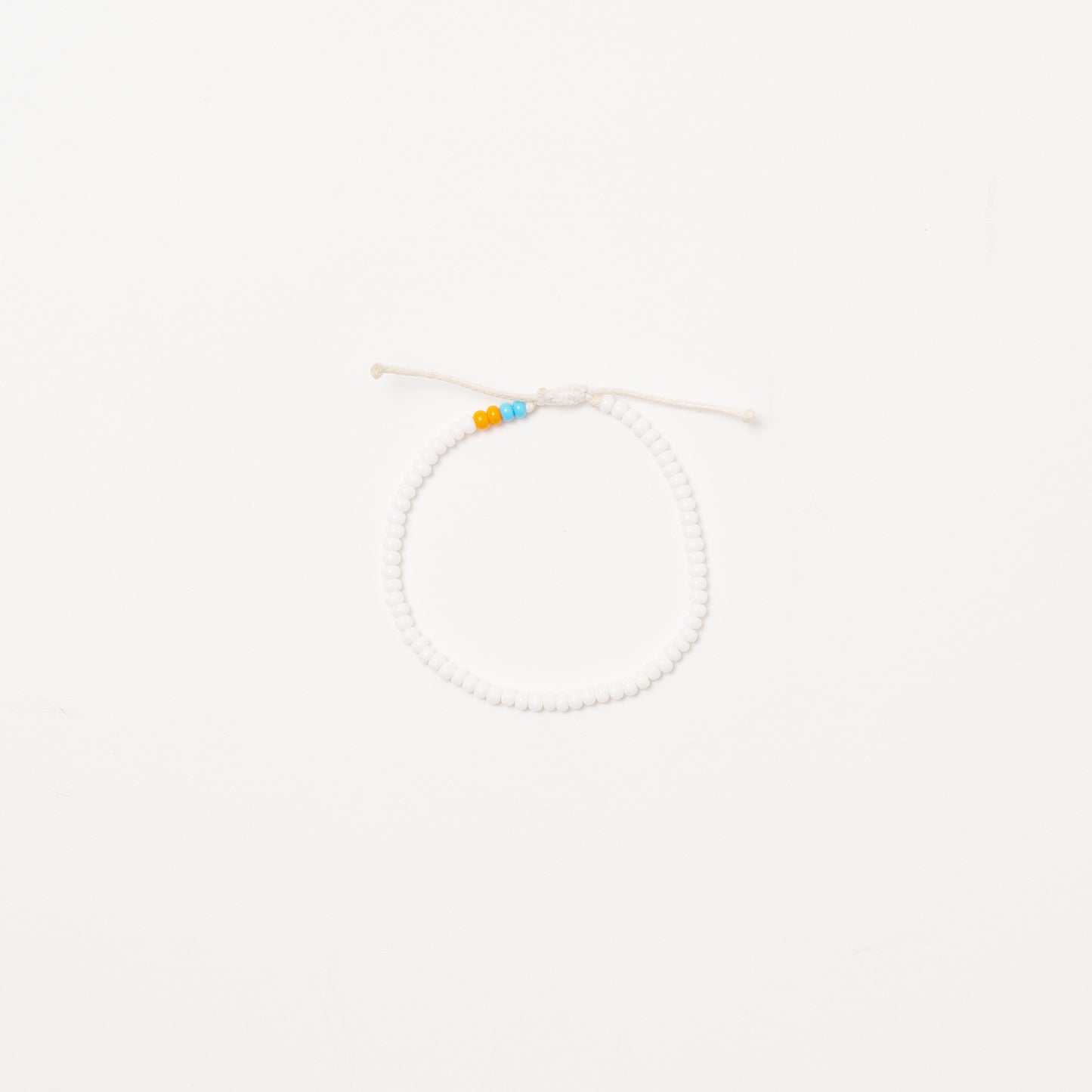 Single Strand Bracelet - White