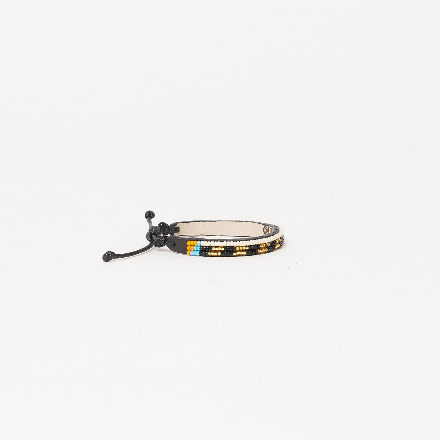 Skinny Mstari Bracelet - Black/Gold