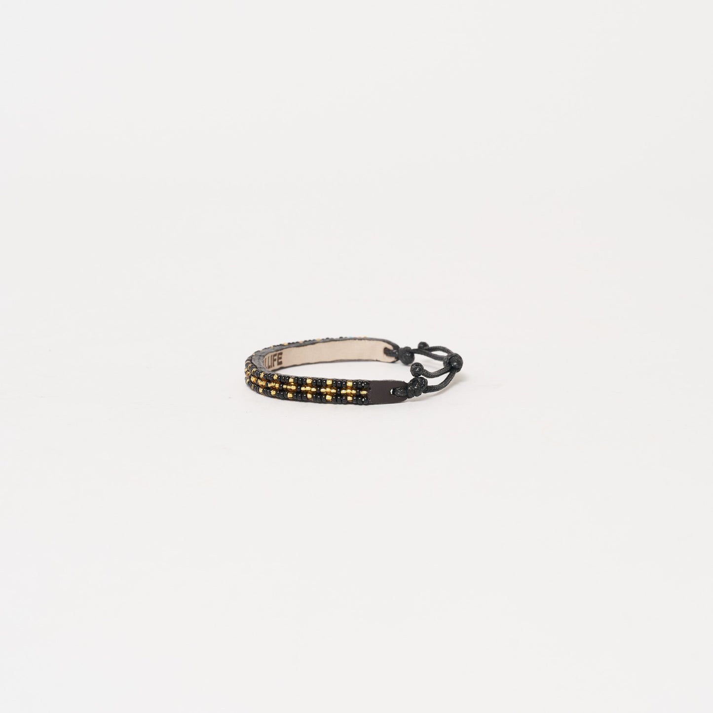 Skinny Msalaba Bracelet - Black/Gold