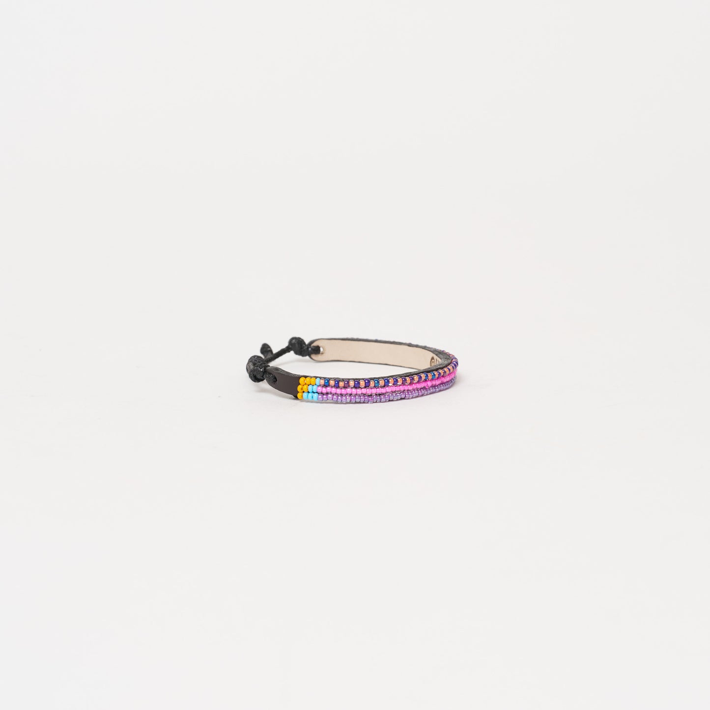 Skinny Pattern Bracelet - Purple/Pink Multi