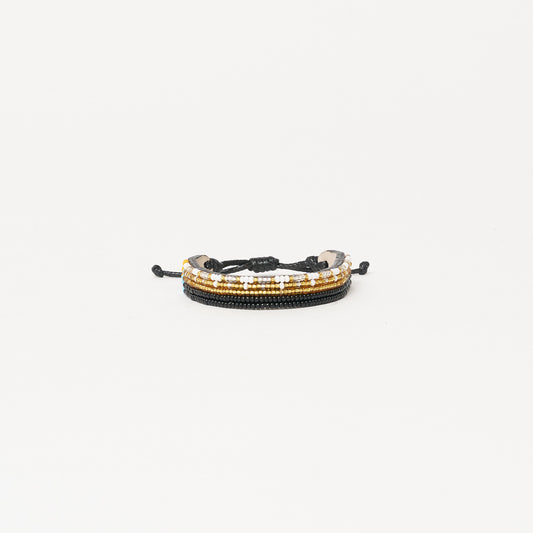 Uzuri Bracelet - Gold/Black