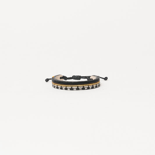 Uzuri Bracelet - Black/Metallic Multi