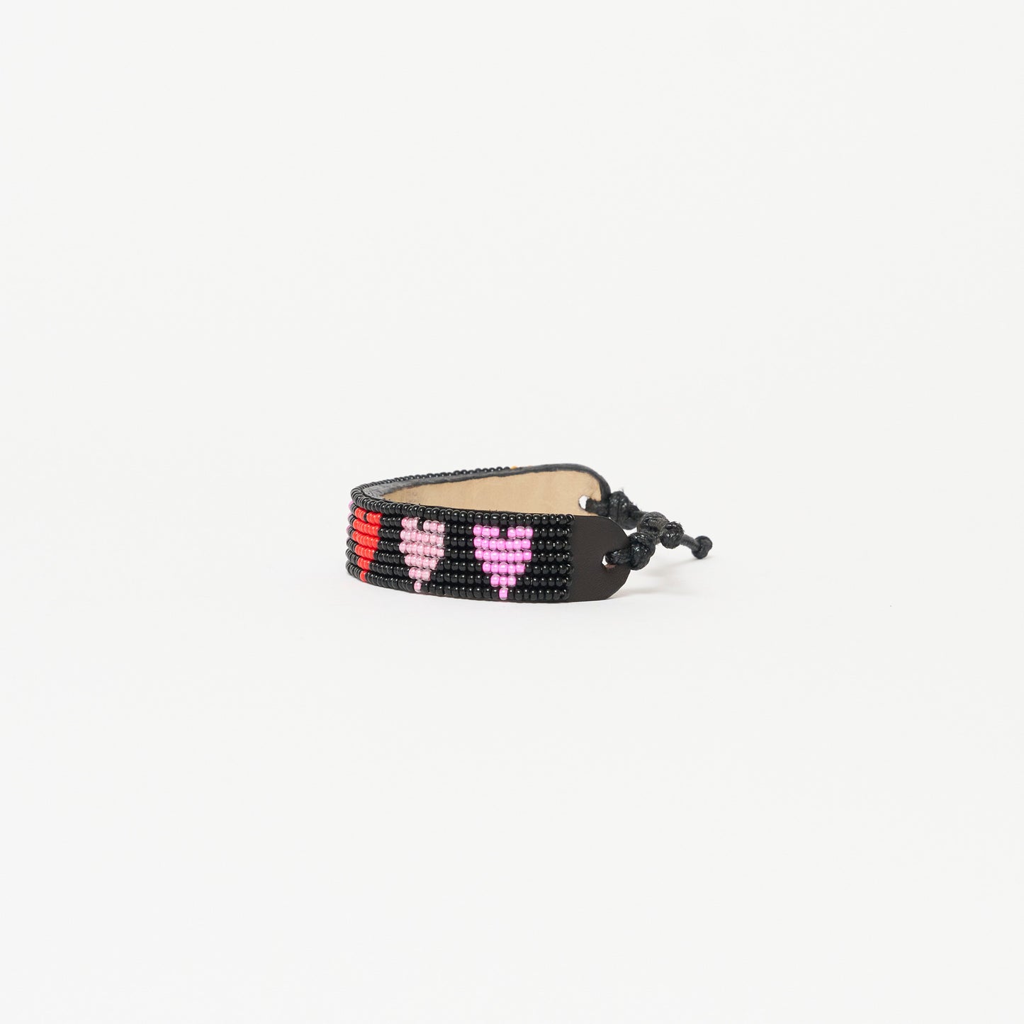 Mara Heart Bracelet - Black/Pink Multi