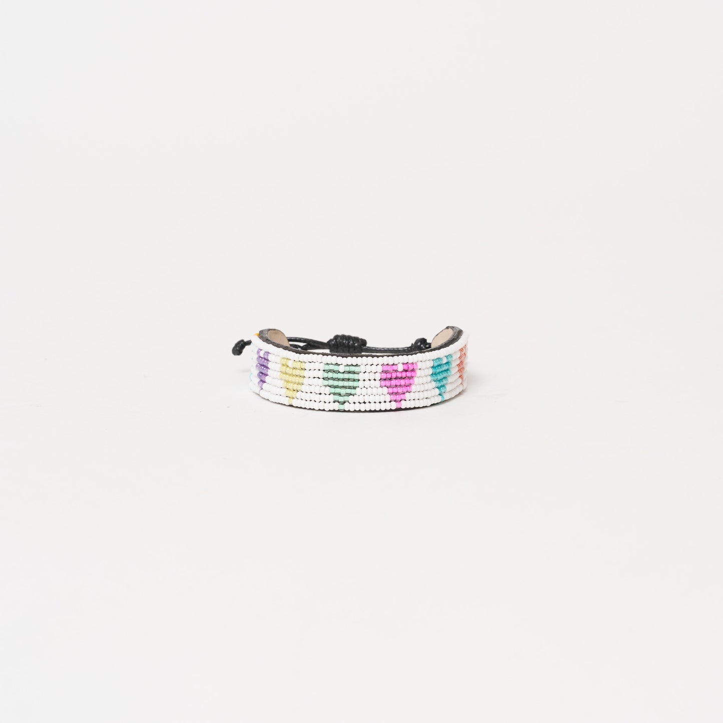 Mara Heart Bracelet - White/Electric Multi
