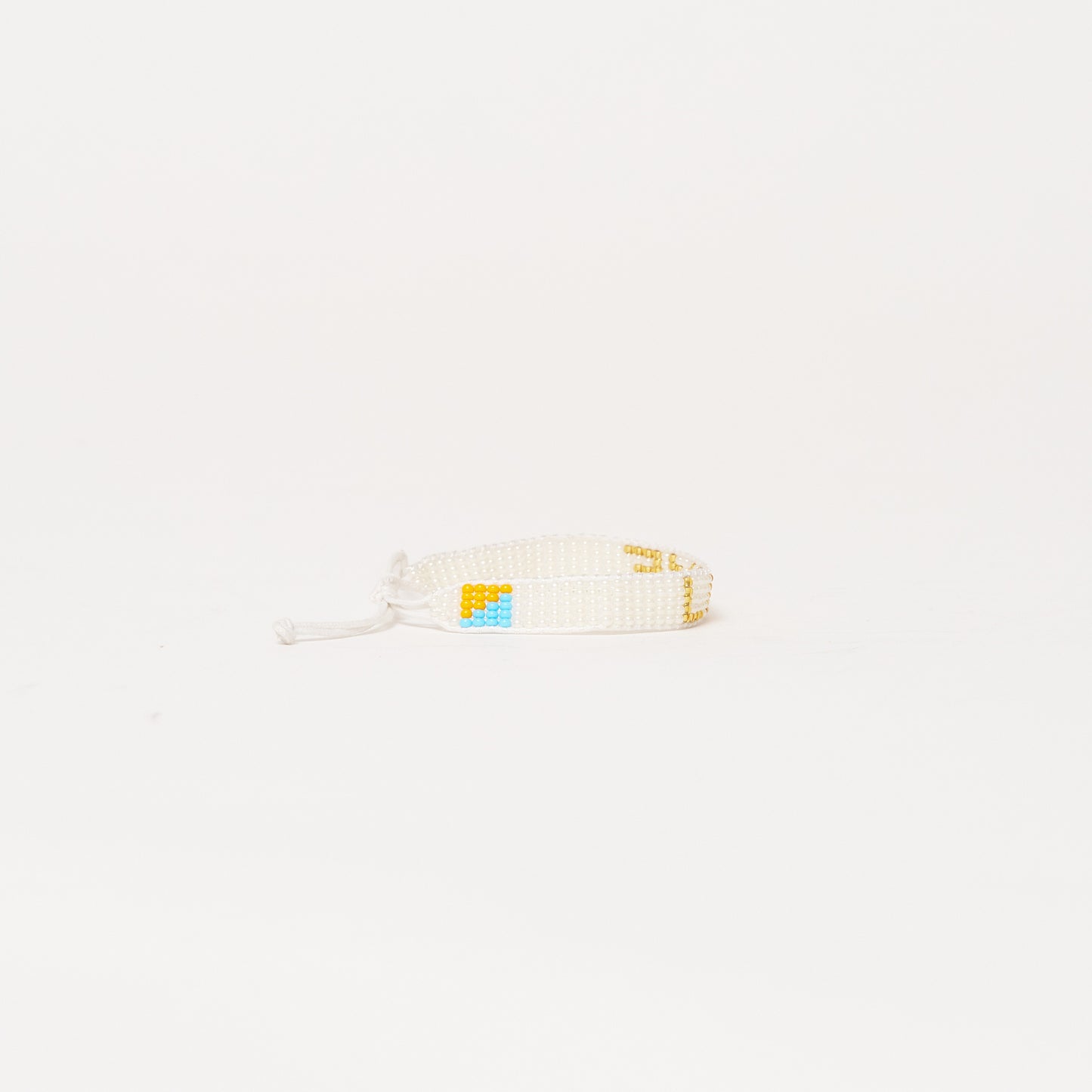 Woven LOVE Bracelet - Pearl/Gold