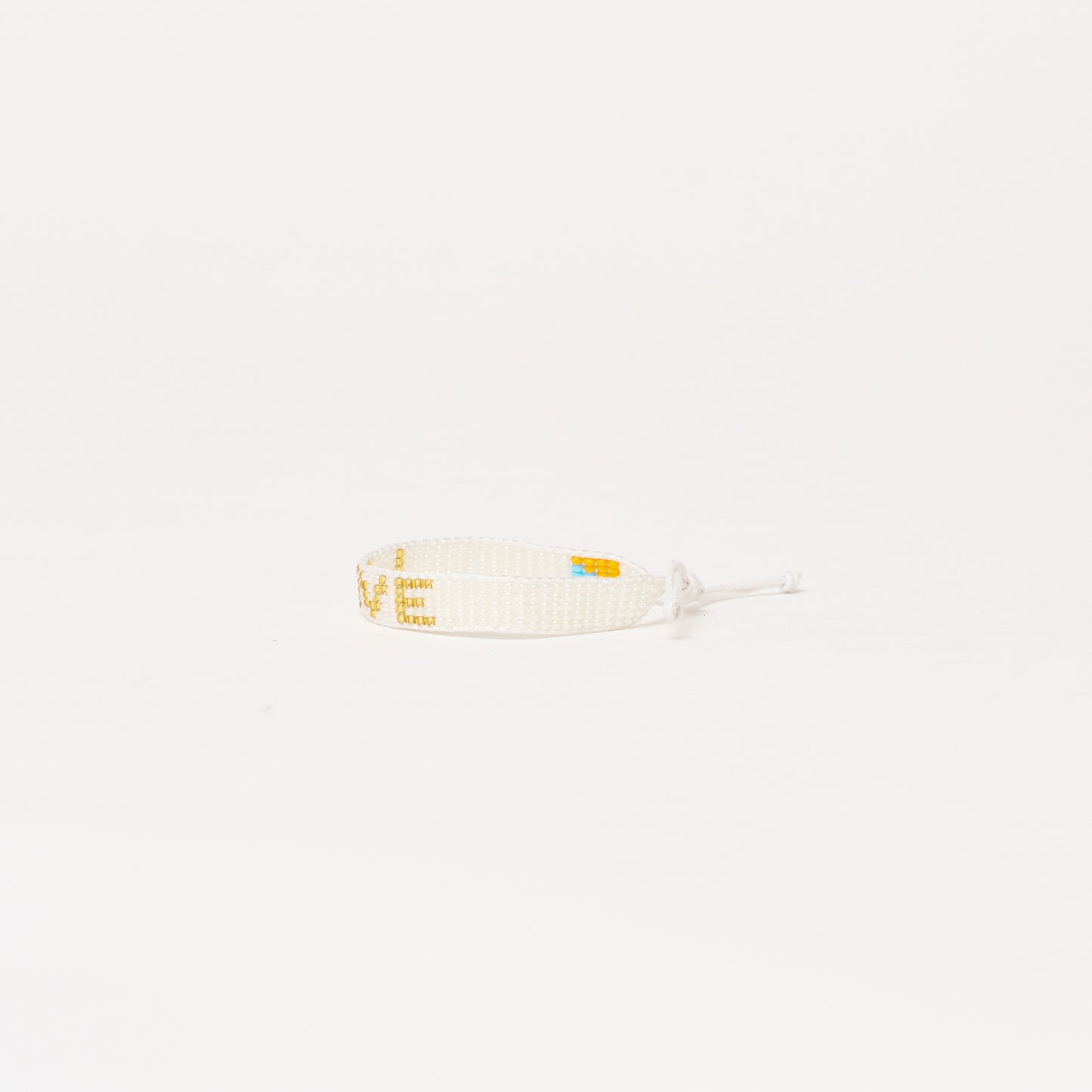 Woven LOVE Bracelet - Pearl/Gold
