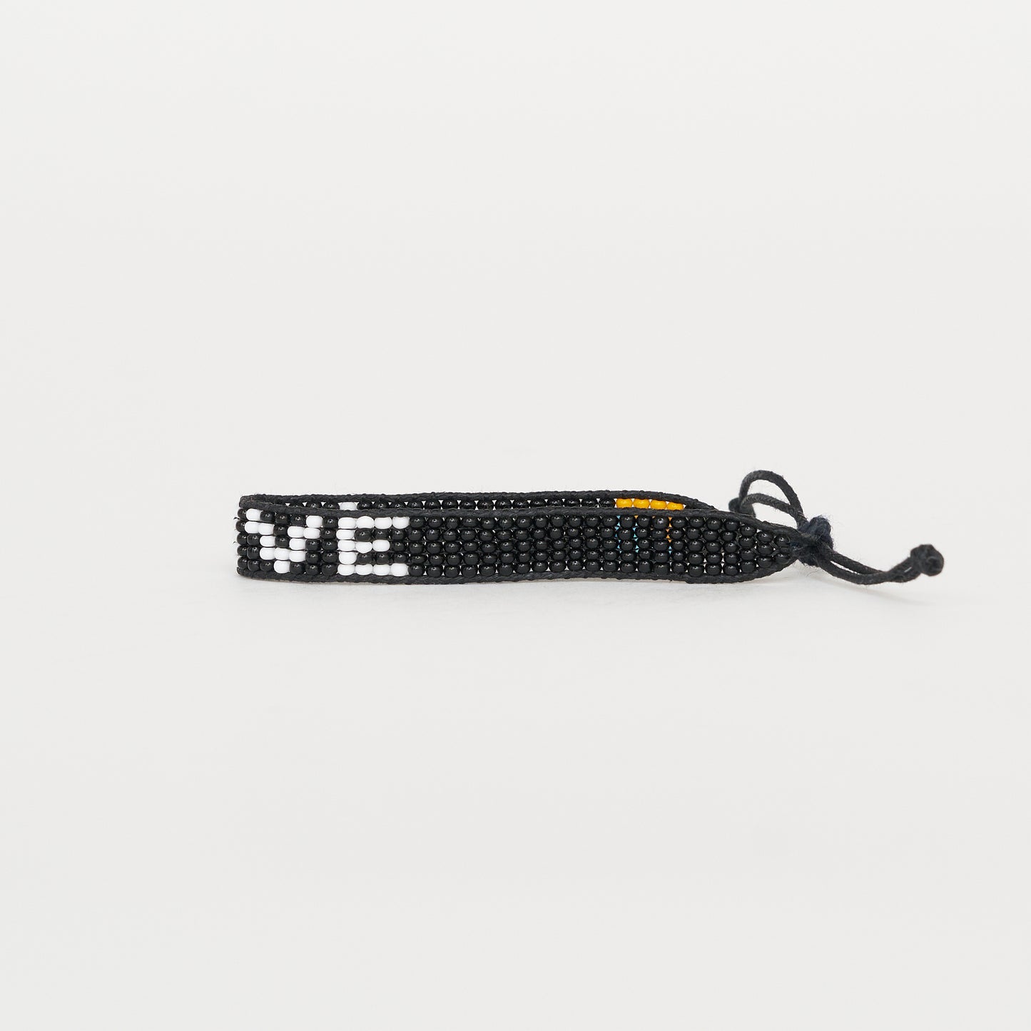 Woven LOVE Bracelet - Black/White