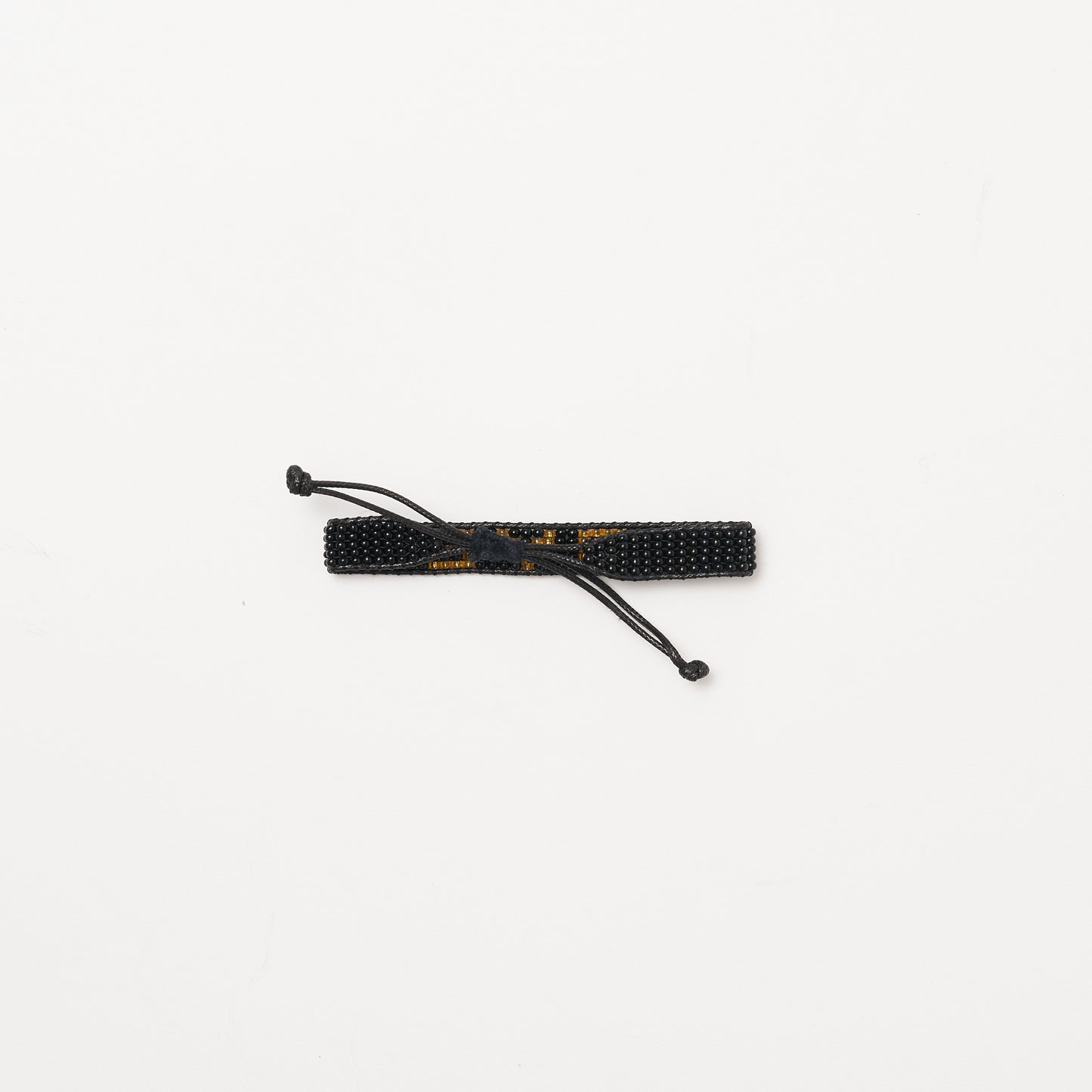 Woven LOVE Bracelet - Black/Gold