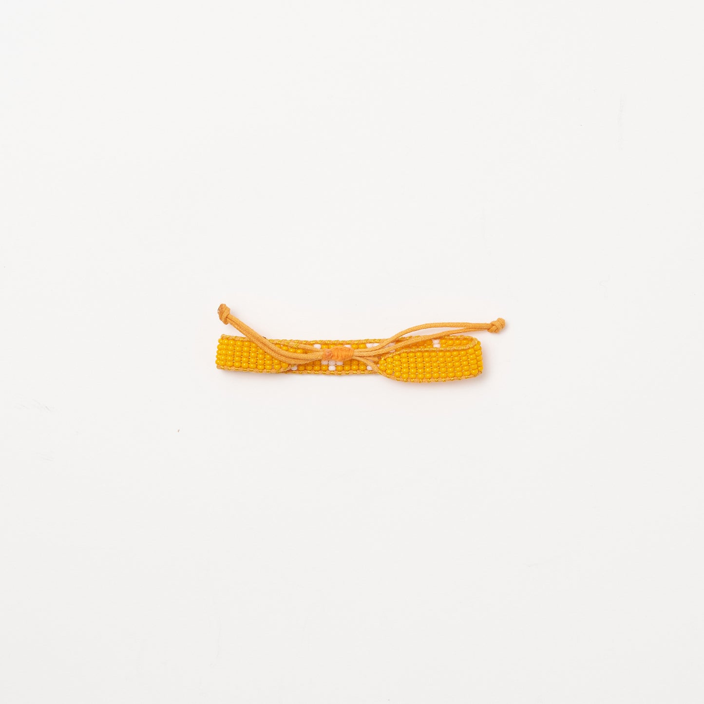 Woven LOVE Bracelet - Orange/White