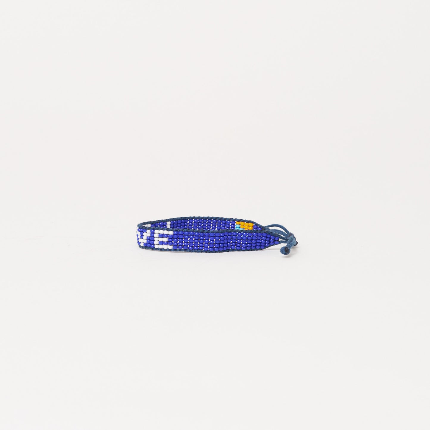 Woven LOVE Bracelet - Royal/White