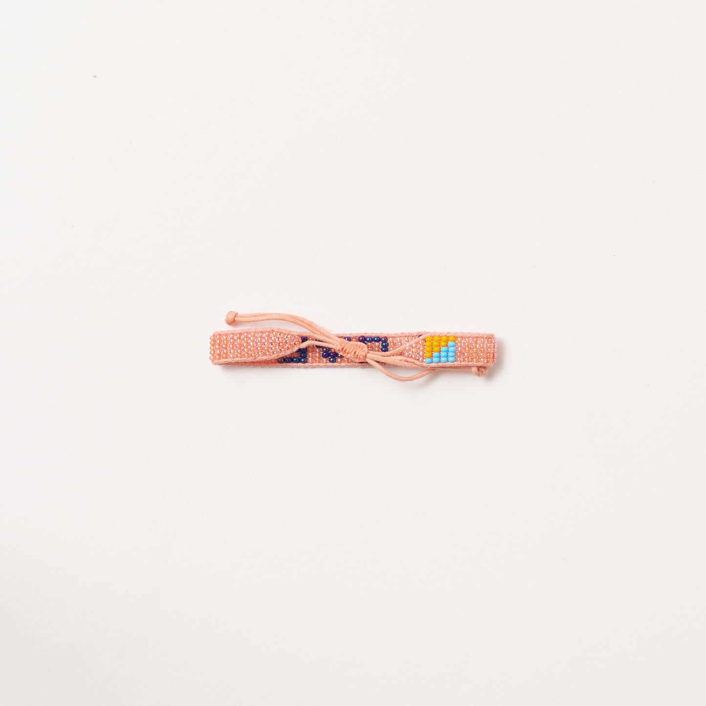 Woven LOVE Bracelet - Coral/Ink