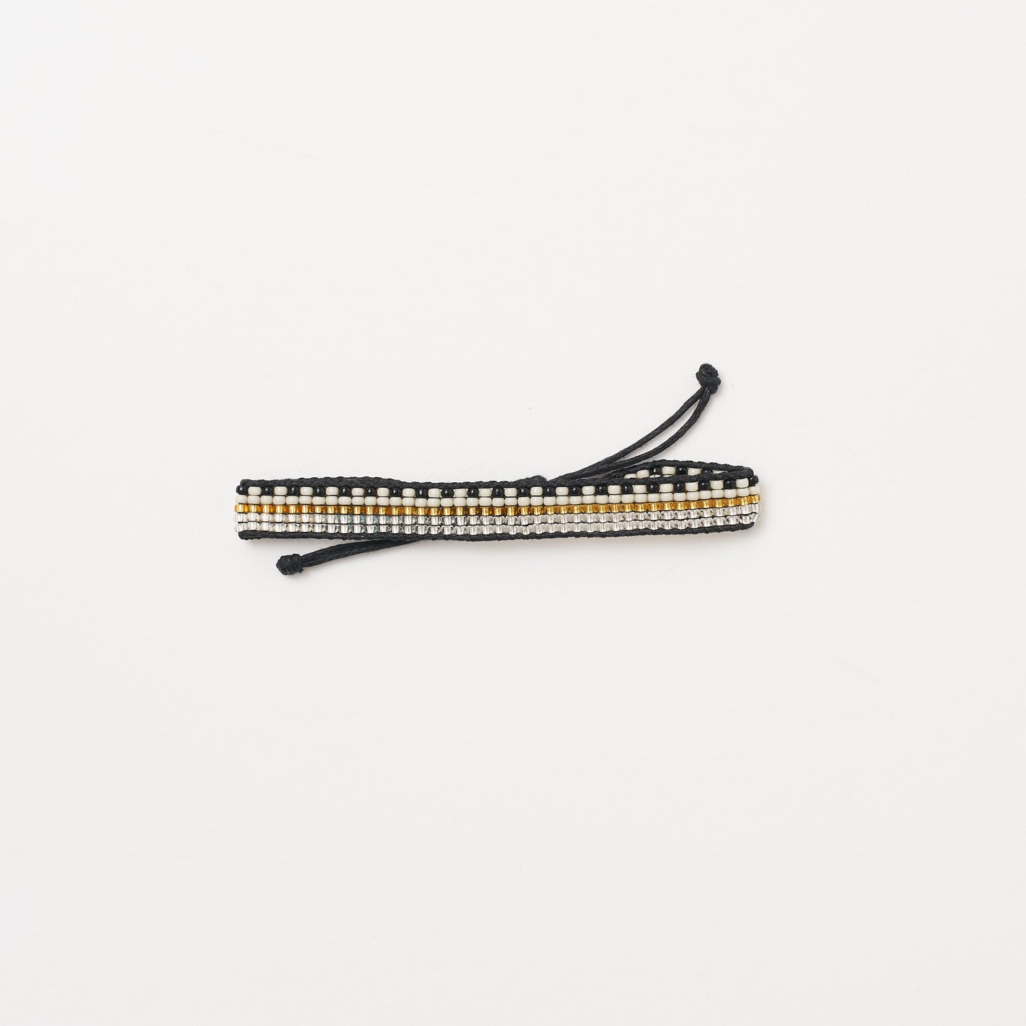 Woven Pattern Bracelet - Metallic Multi