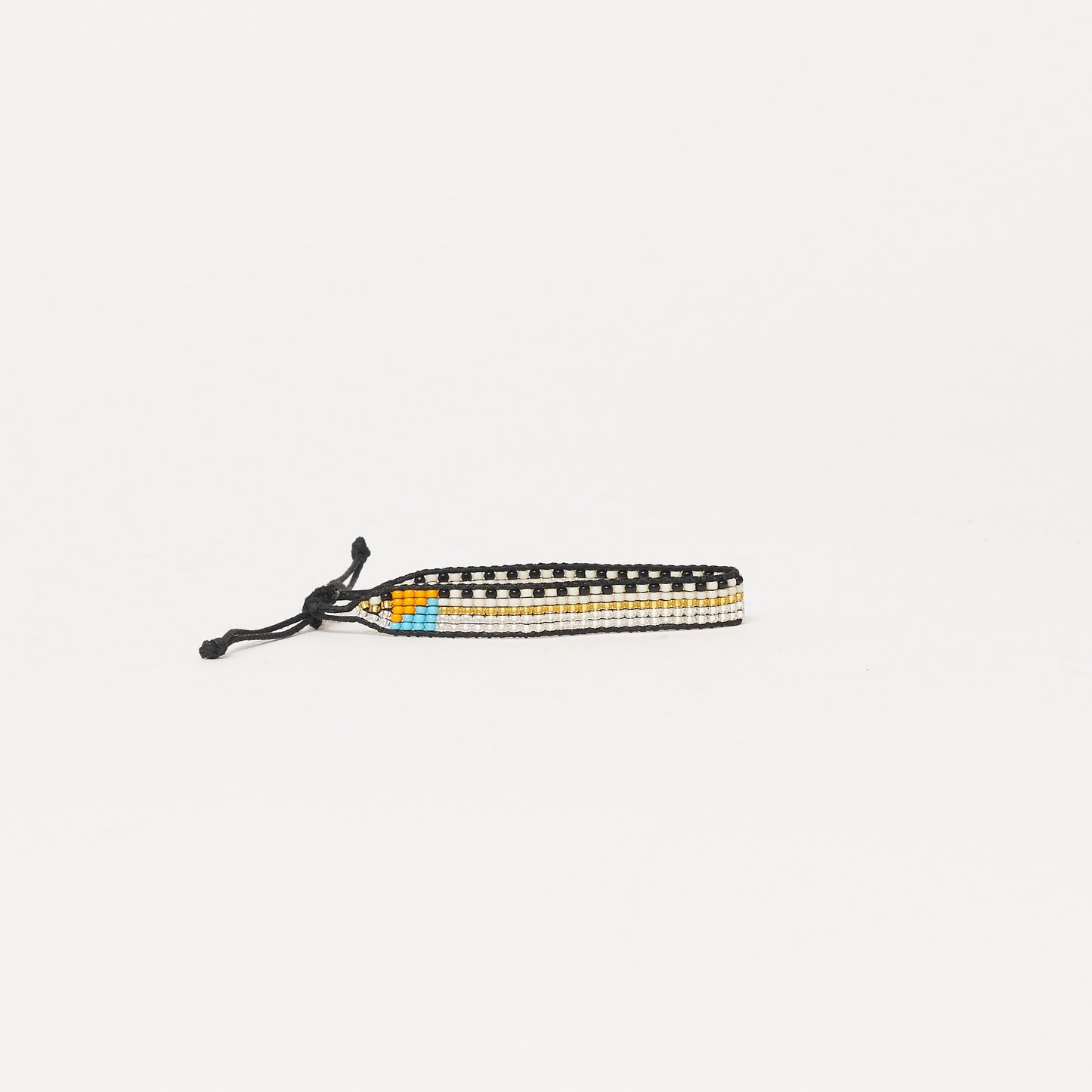 Woven Pattern Bracelet - Metallic Multi