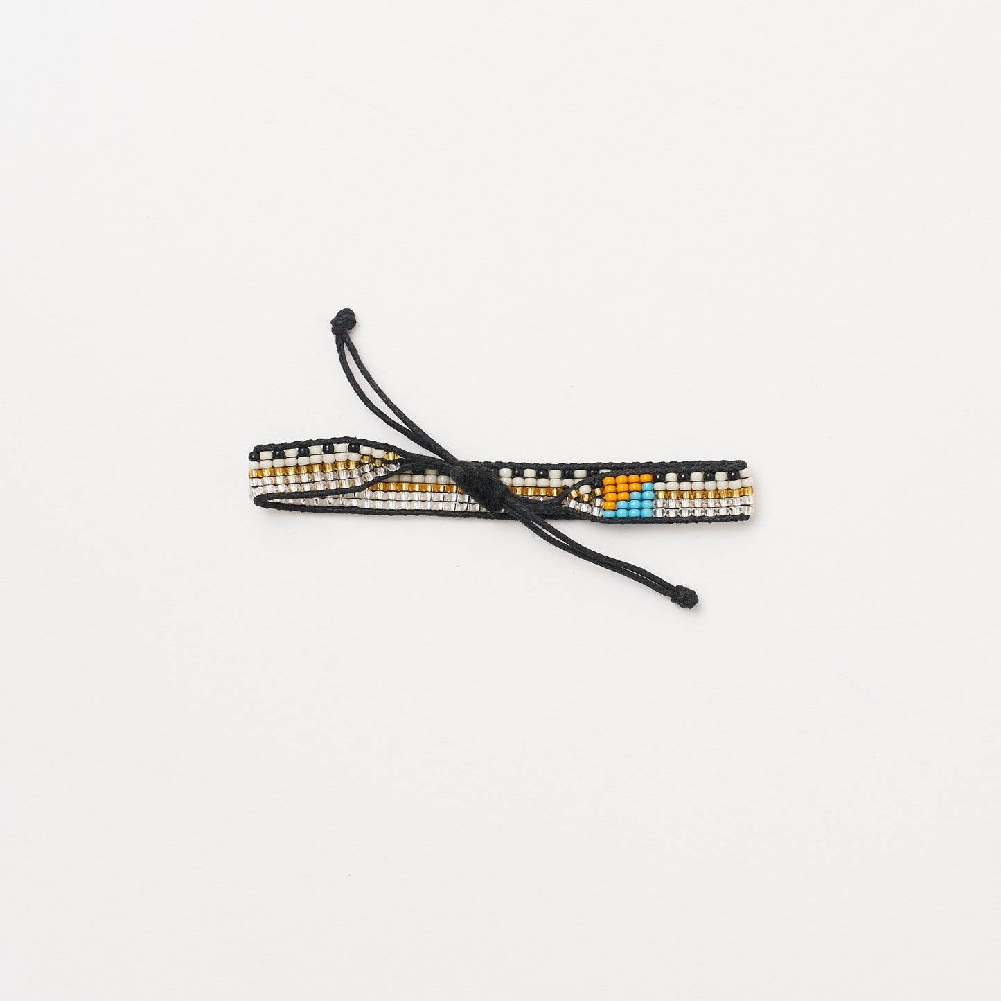 Woven Pattern Bracelet - Metallic Multi