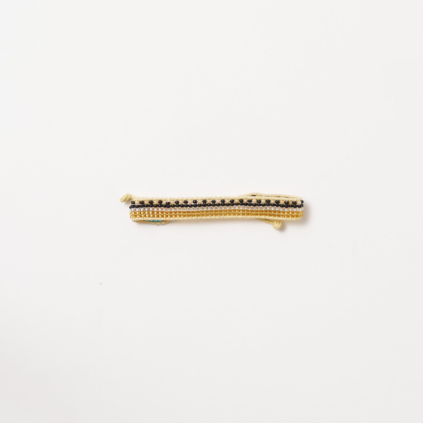 Woven Pattern Bracelet - Gold Metallic Multi
