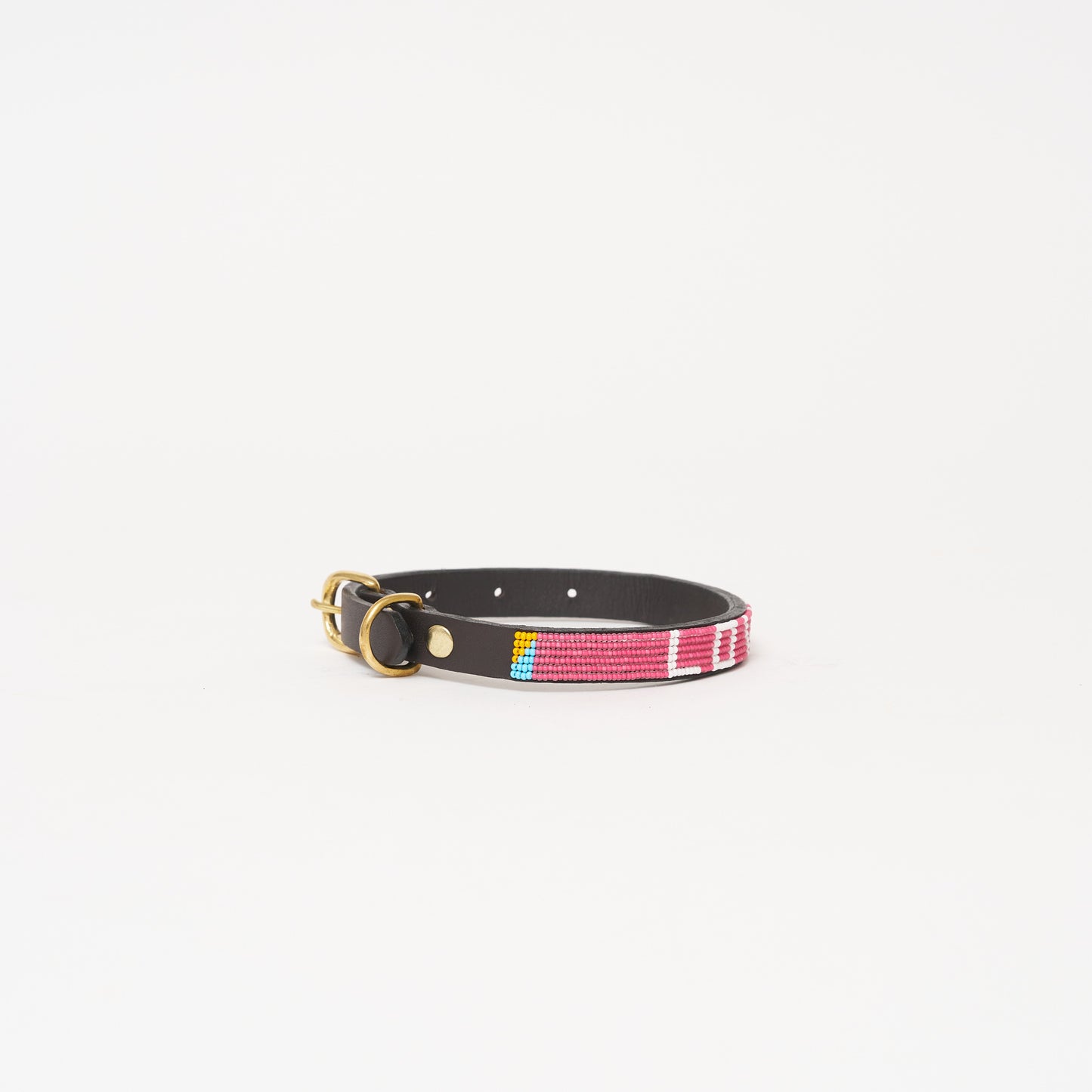 LOVE Dog Collar - Summer Pink/White