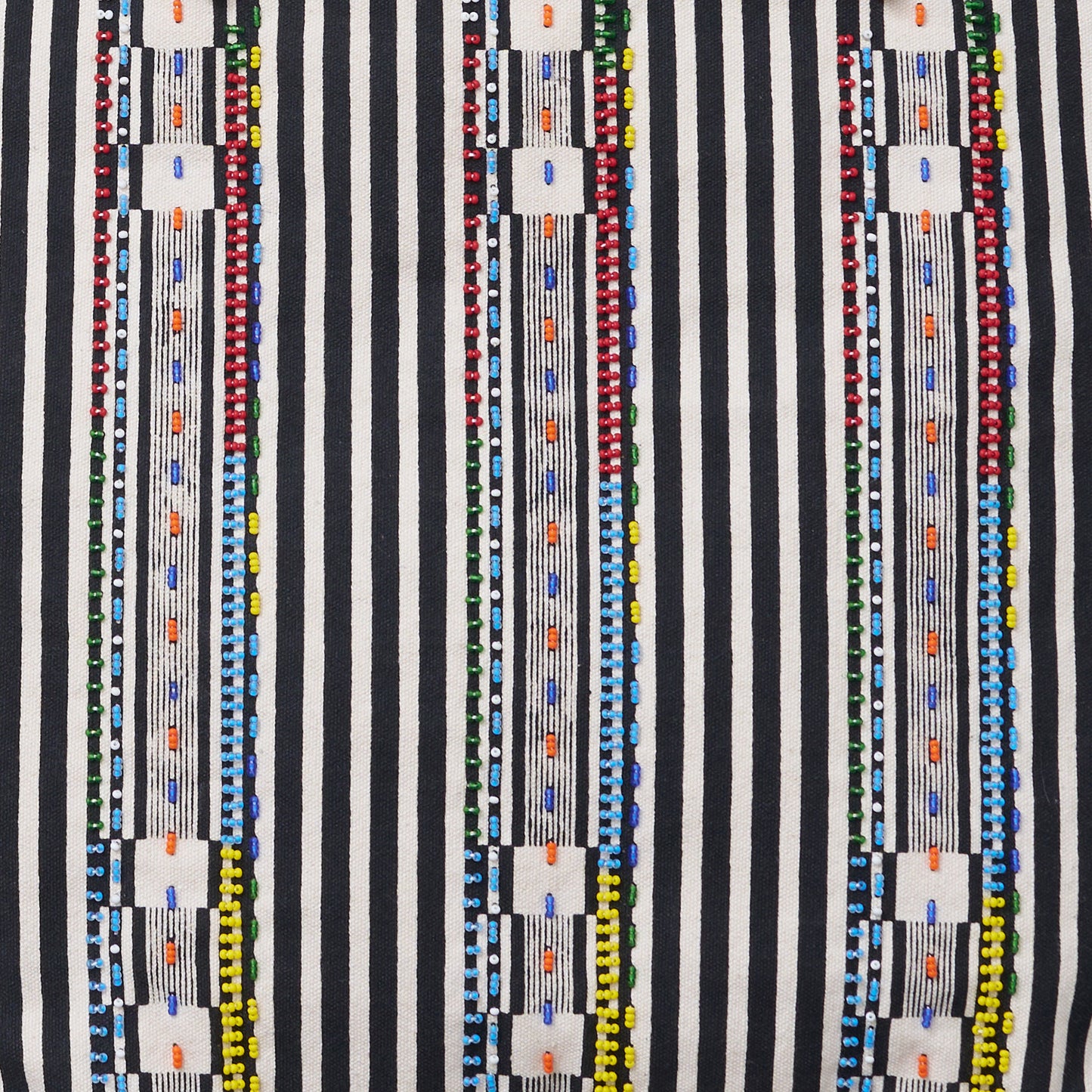 Go-To Tote - Black Beaded Stripe