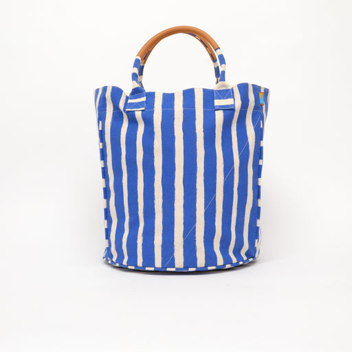 Brushstroke Long Weekender - Iris/Eggshell