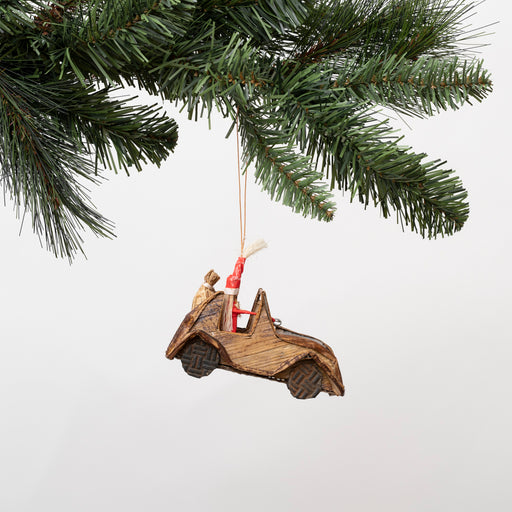 Santa Sleigh Ornament lifestyle image