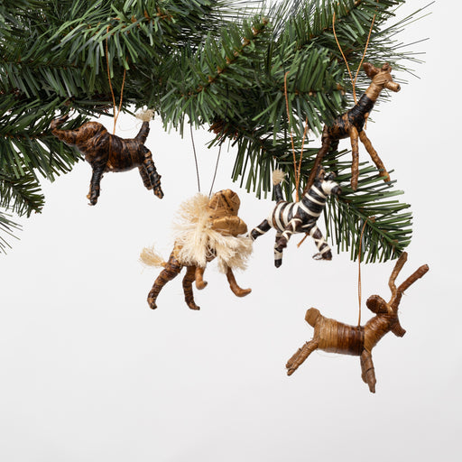 Safari Animal Ornament Set lifestyle image