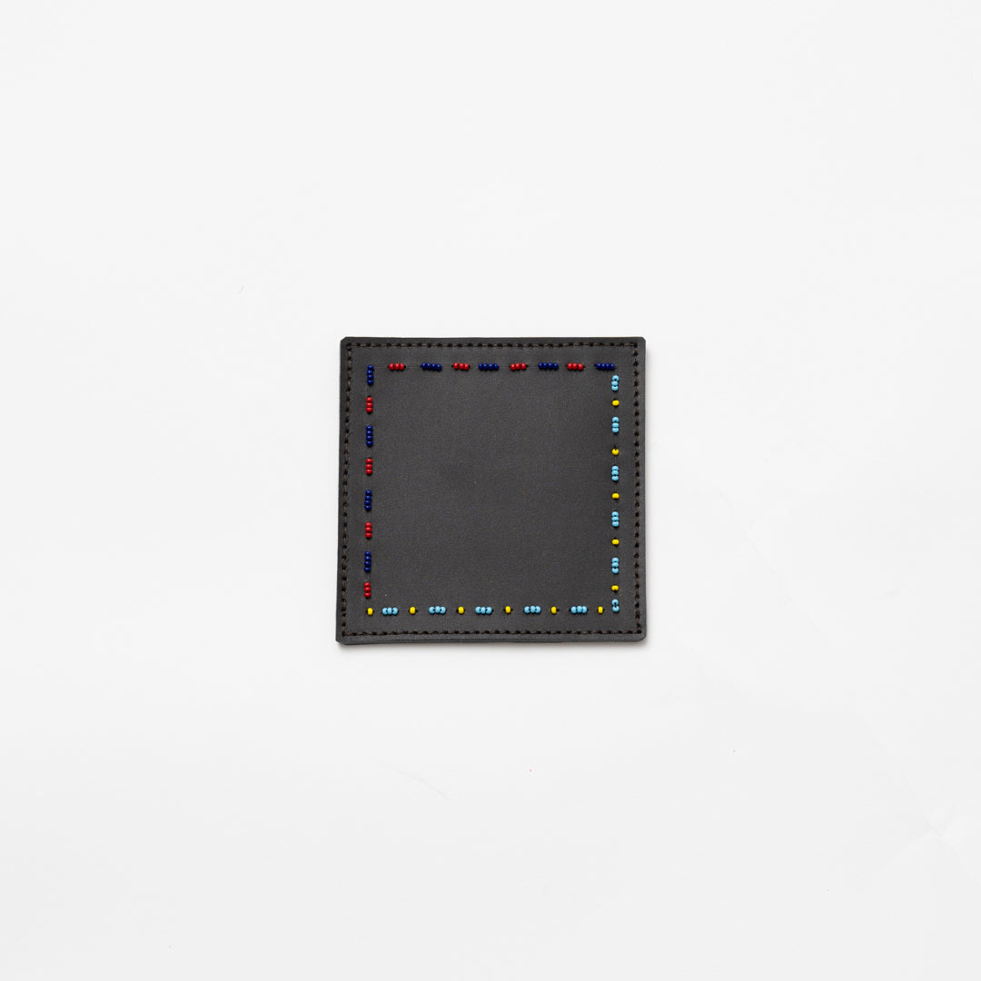 Beaded Leather Coasters