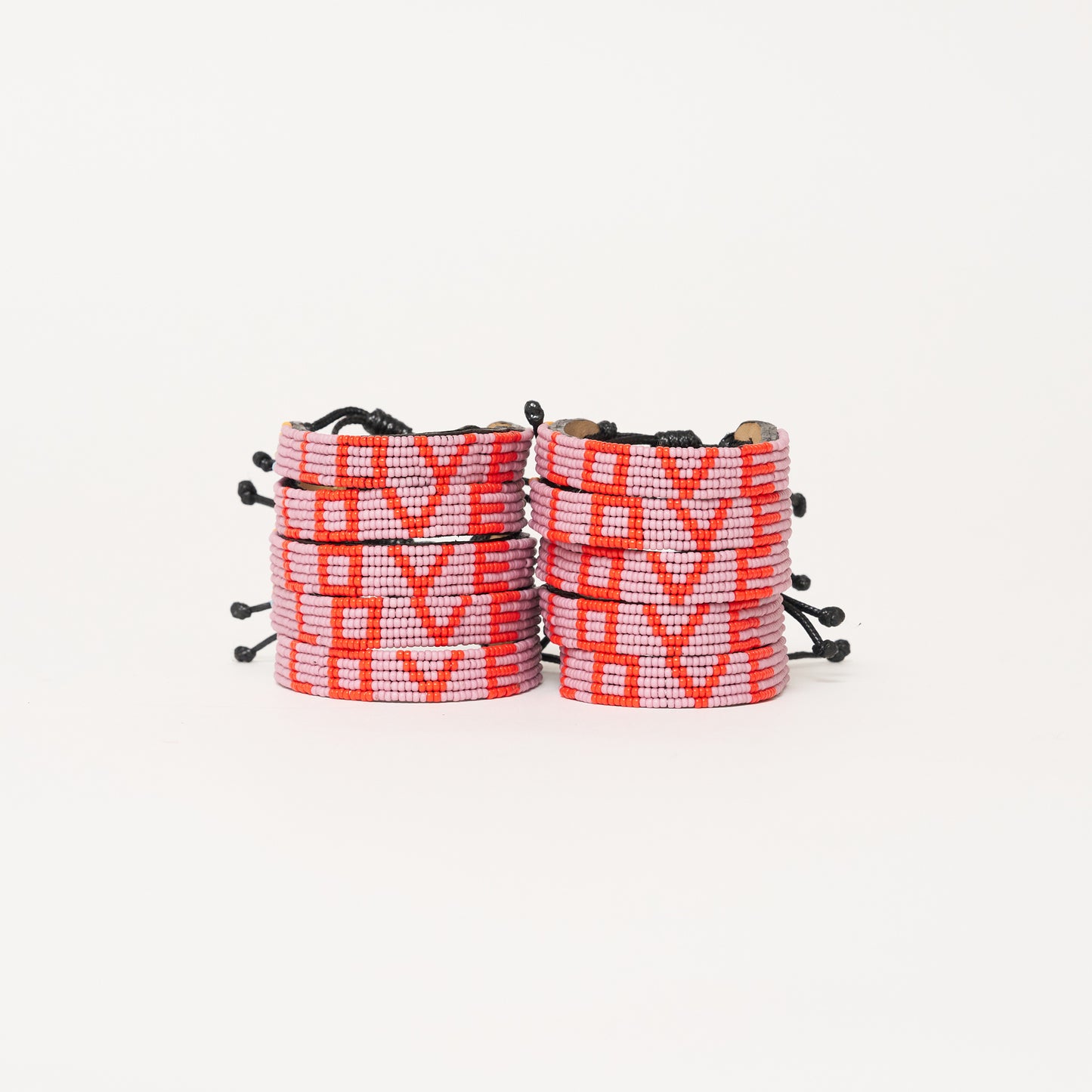 LOVE Bracelet Bundle - Mauve/Red