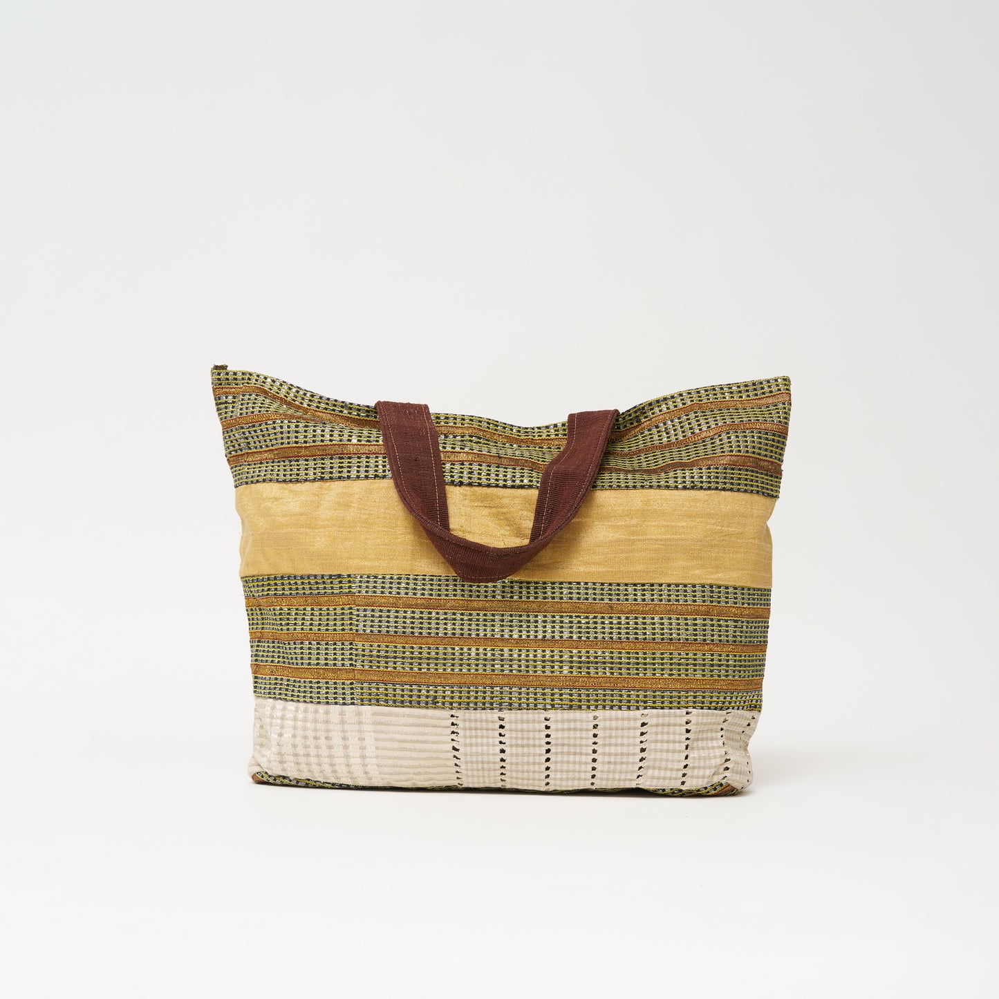 Aso-Oke Tote- Sand