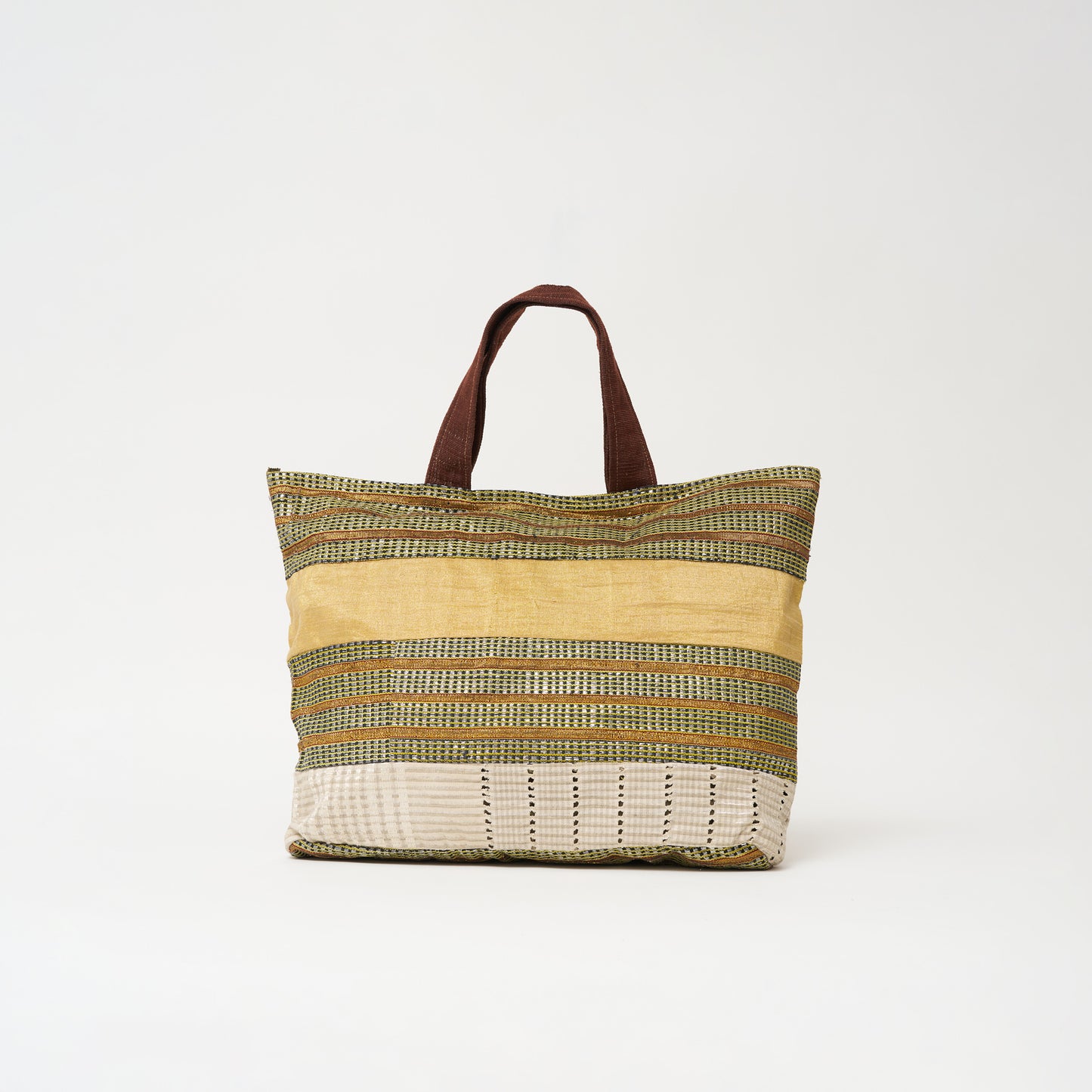 Aso-Oke Tote- Sand