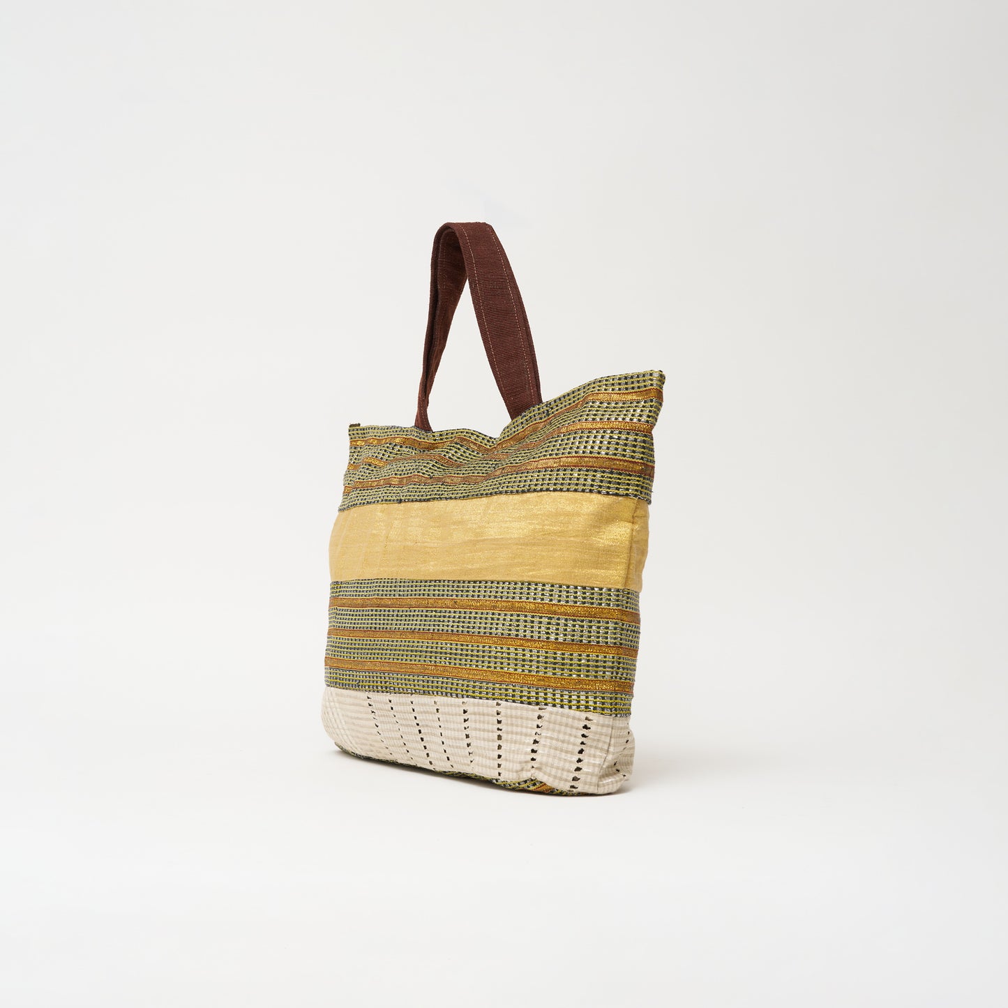 Aso-Oke Tote- Sand