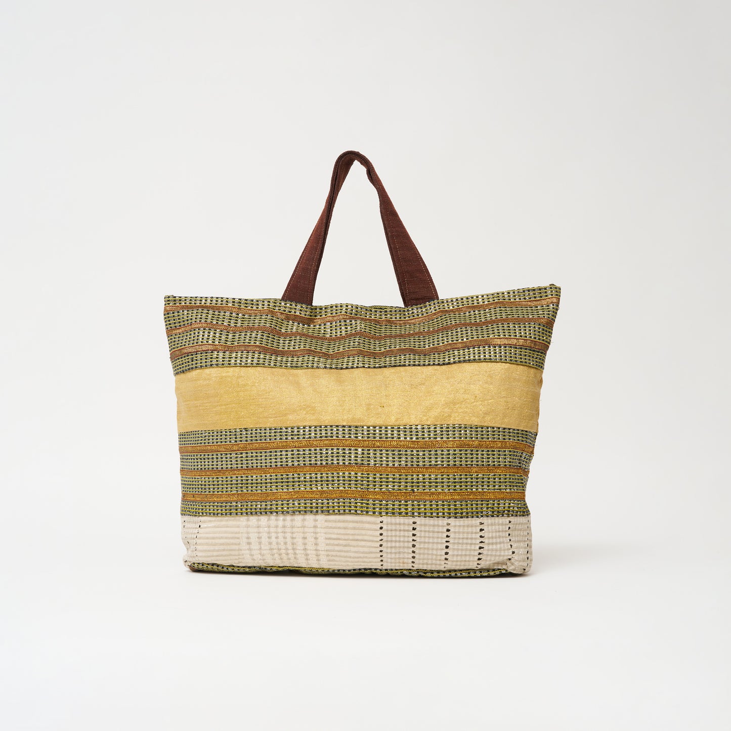 Aso-Oke Tote- Sand