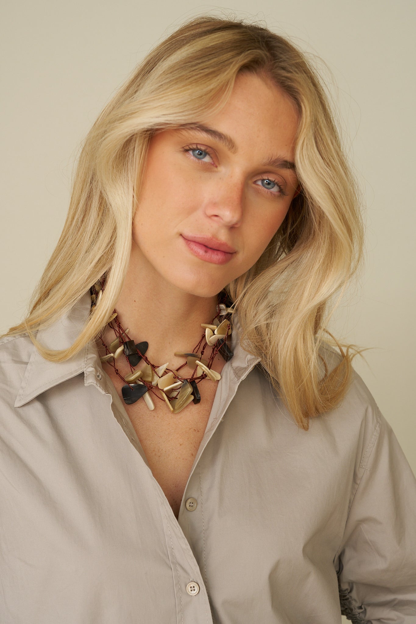 Mixed Horn Current Necklace