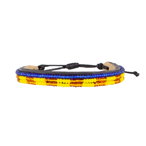 FINAL SALE: Skinny Mstari Bracelet - Yellow/Bronze