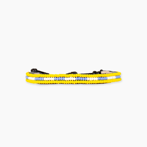 SAMPLE SALE: Skinny Nija Bracelet - Yellow/Blue