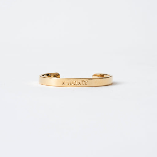NAUGHTY Stamped Cuff